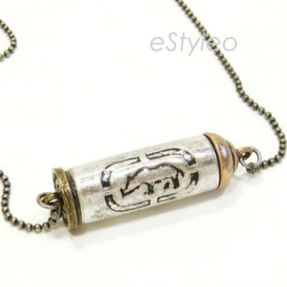 Ecko UNLTD Men Necklace Choker Bullet Pendant - Picture 1 of 4